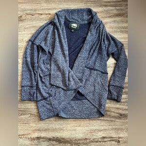 Roots Heathered Navy Cardigan